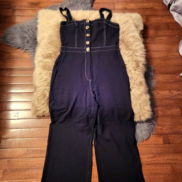 Abercrombie & Fitch Wide Legs Romper with Switch Details - Picture 2 of 12